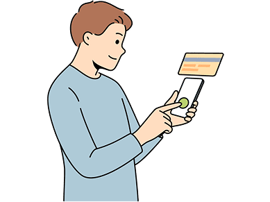 口座開設のイラスト